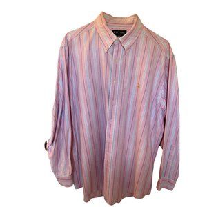 Brooks Brothers, 100% Supima Cotton, Button Down Dress Shirt, Pink, XL